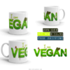 I am Vegan - MUG - Collage